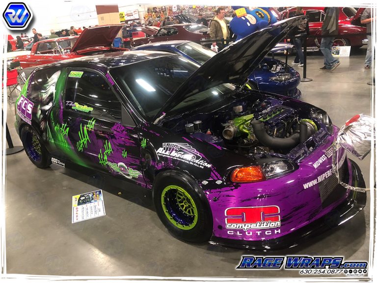 Honda Civic Drag Car Rage Wraps
