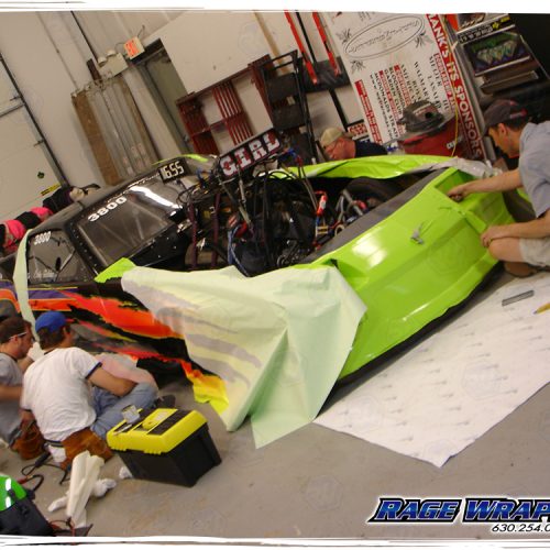 MOS Racing Promod Blown Camaro Vinyl Wrap - Rage Wraps