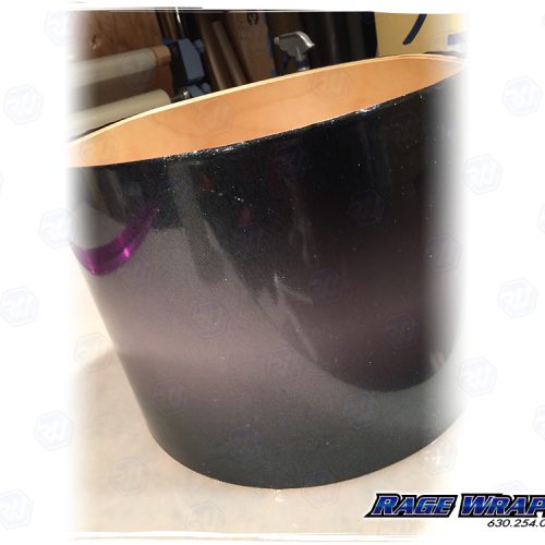 Snare Drum Shell Metallic Vinyl Wrap Rage Wraps