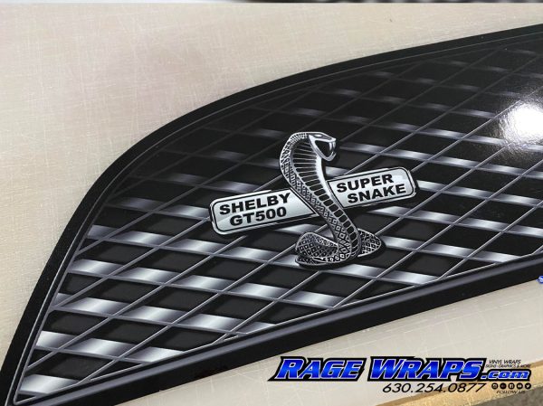 VFN Fiberglass 2013-2014 Ford Mustang Pro Front End W/Spoiler Upper Grill 01 - Image 5