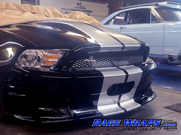 VFN Fiberglass 2013-2014 Ford Mustang Pro Front End W/Spoiler Upper Grill 01 - Image 4