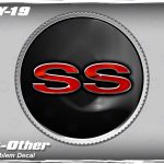 Chevy Camaro Red SS Gas Cap Cover