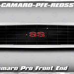 VFN Fiberglass Chevy Camaro 1969 Hideaway Headlight Red SS Grill Kit