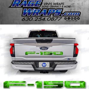 Ford f-150 Lightning Tailgate Green Decal