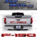 Ford f-150 Lightning Tailgate Red Decal