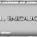 1969 Chevy Camaro Cowl Induction Hood Emblem Decal
