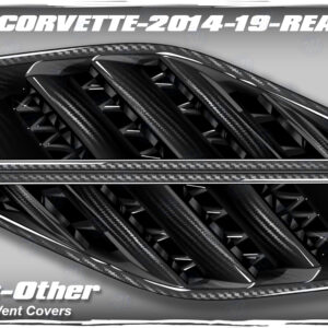 2014-2019 Chevy Corvette Rear Quarter Vent Covers Carbon Fiber