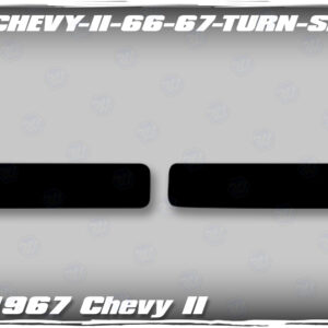 Custom airbrushed turn signal kit that fits a Harwood 1966-67 Chevy II Nova front end.